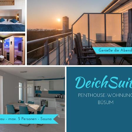 5 Sterne Penthouse Deichsuite Büsum Esterno foto
