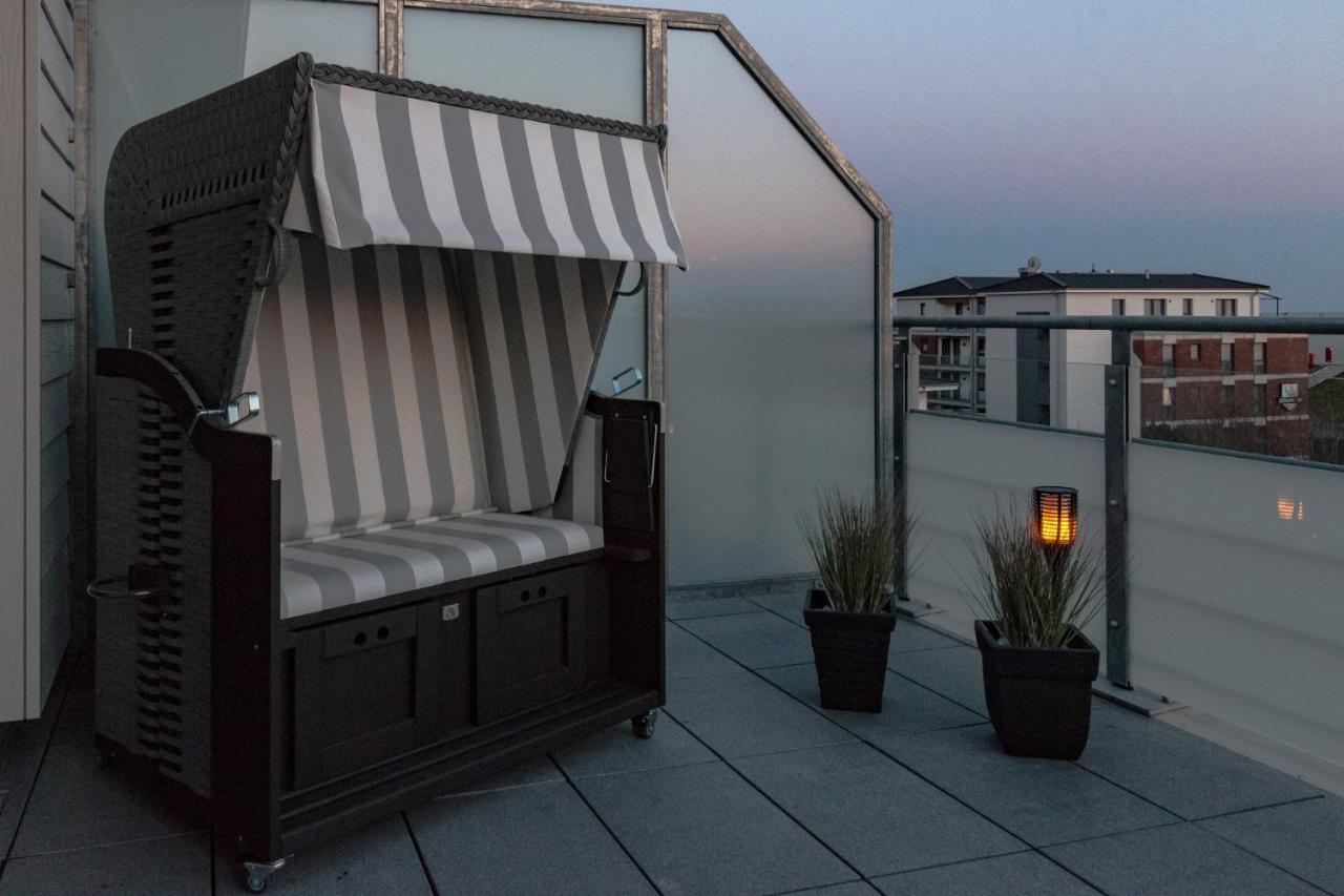 5 Sterne Penthouse Deichsuite Büsum Esterno foto