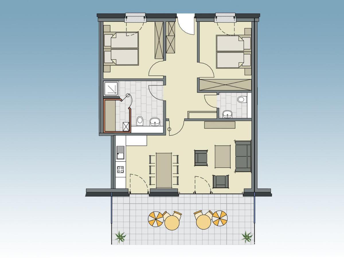 5 Sterne Penthouse Deichsuite Büsum Esterno foto