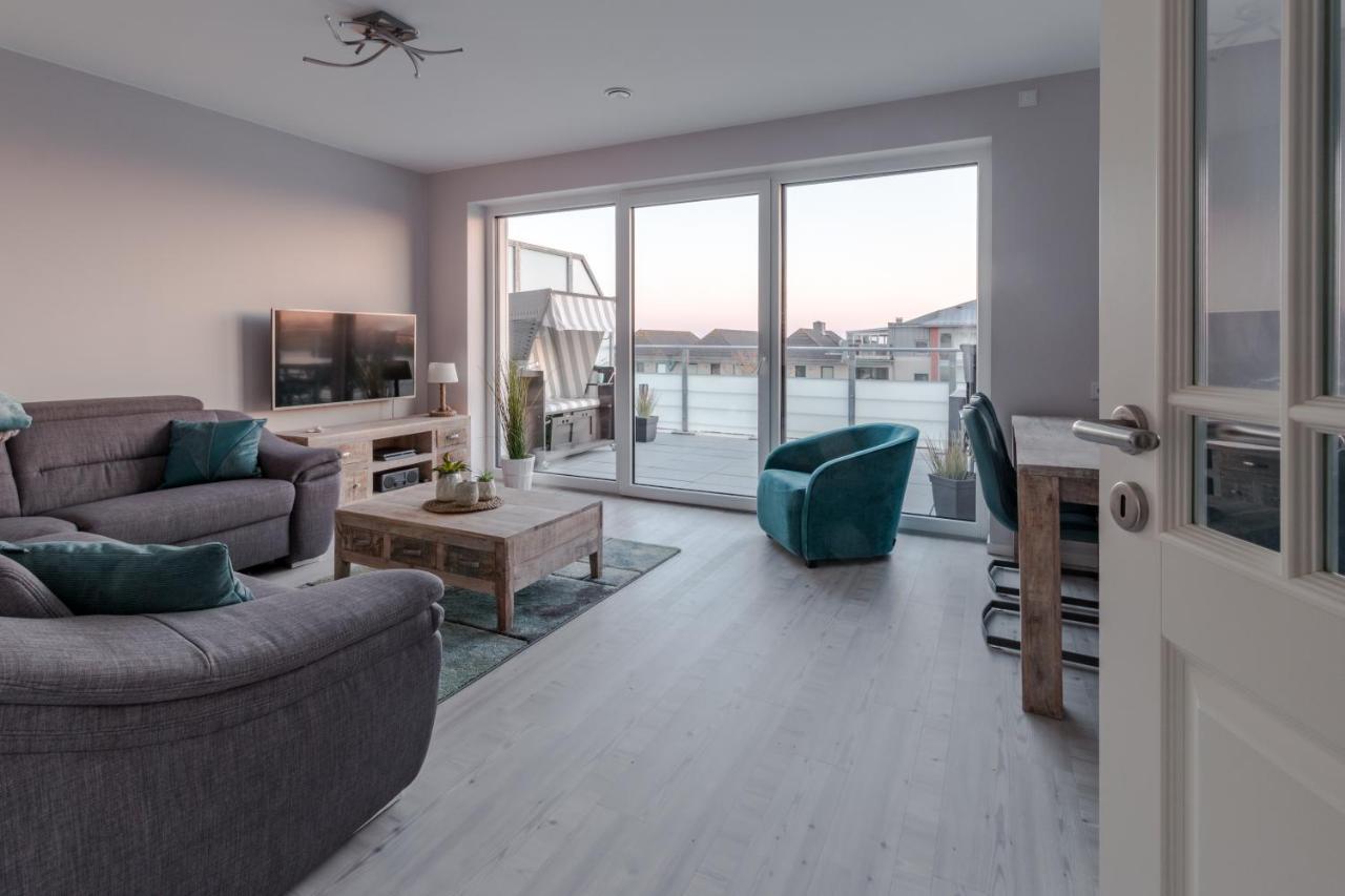 5 Sterne Penthouse Deichsuite Büsum Esterno foto